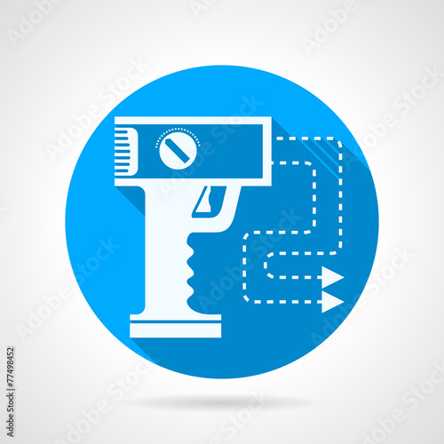 Stun gun flat vector icon