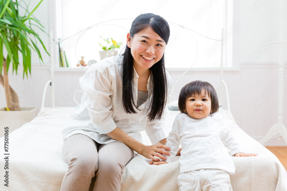asian mother and baby lifestyle image