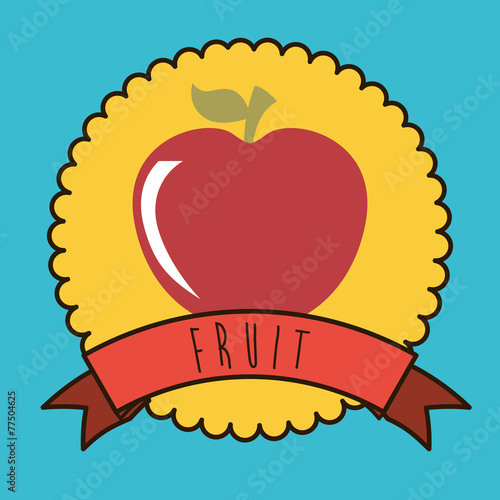 Fruit design, vector illustration.