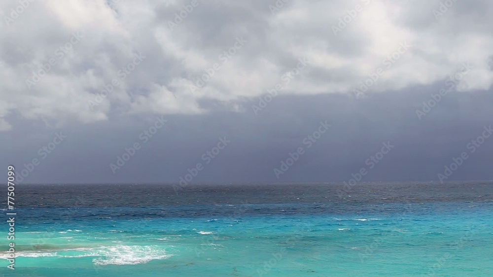 Cancun beach panorama view in bad weather , Mexico
Cancun beach panorama view in bad weather , Mexico