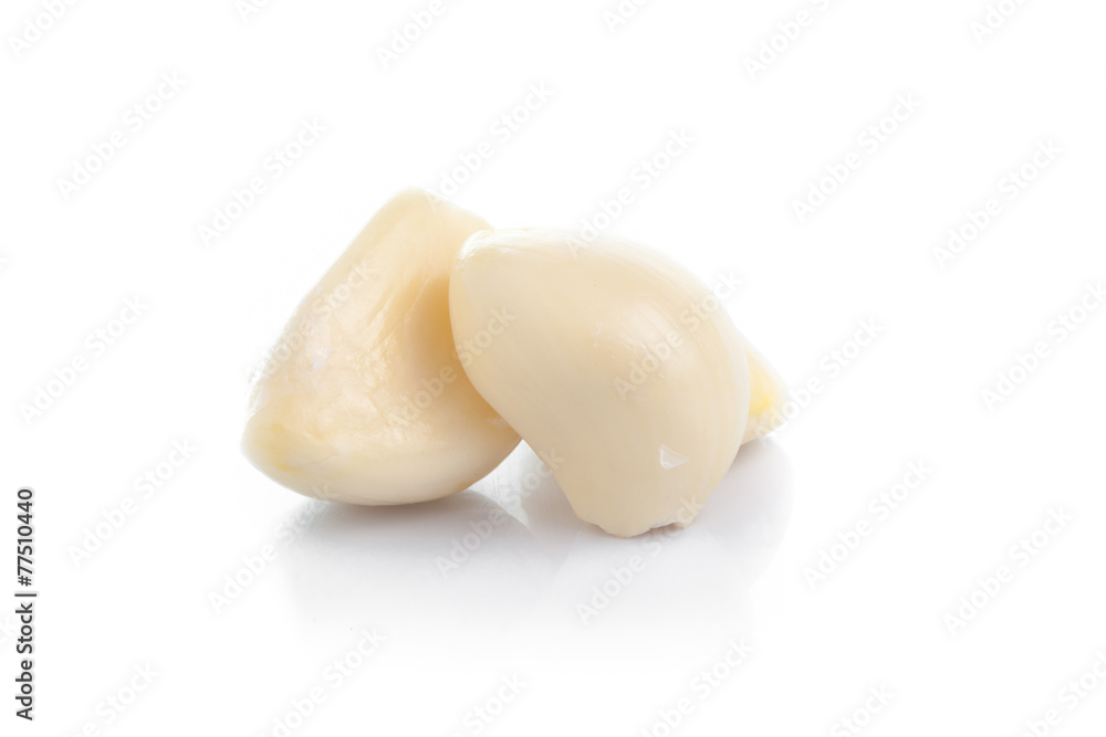 Garlic isolated on white background Garlic isolated on white background