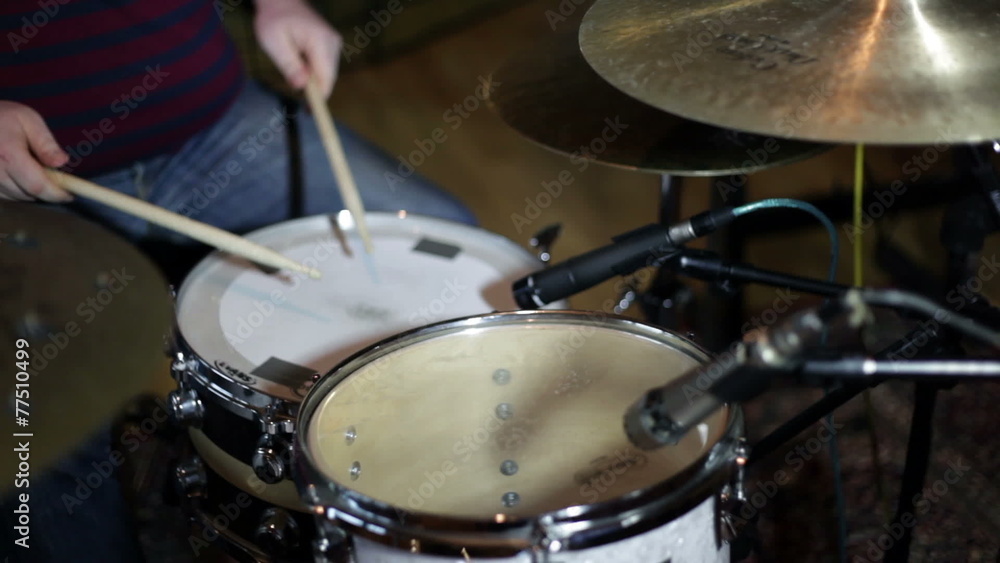 close up shot of musican playing drums close up shot of musican playing drums