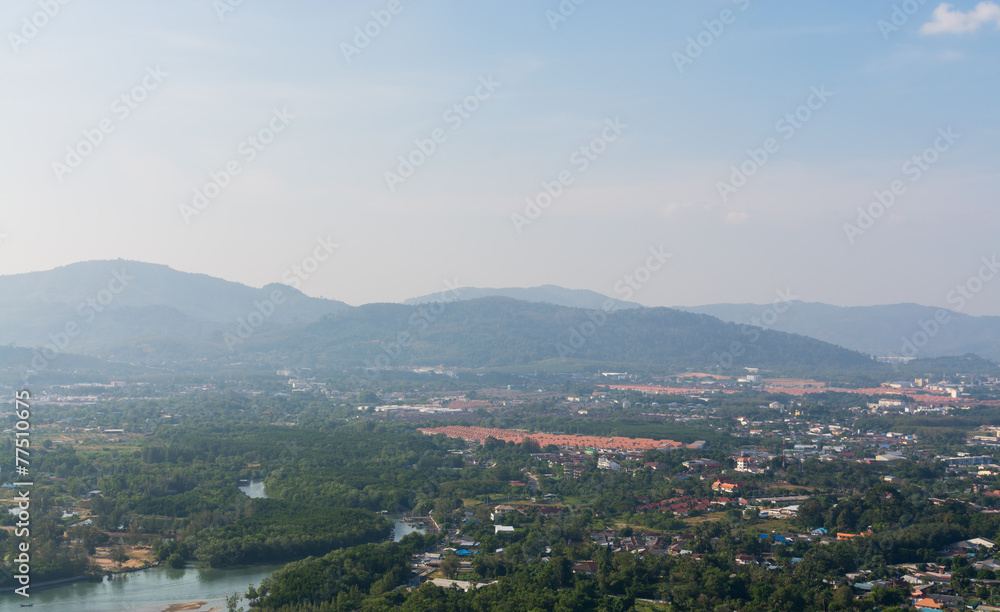 Landscape of phuket town, Thailand