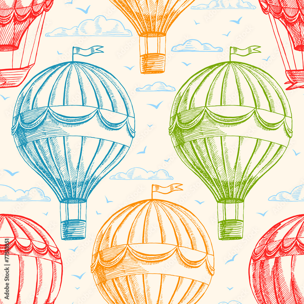 Fototapeta premium Vintage balloons