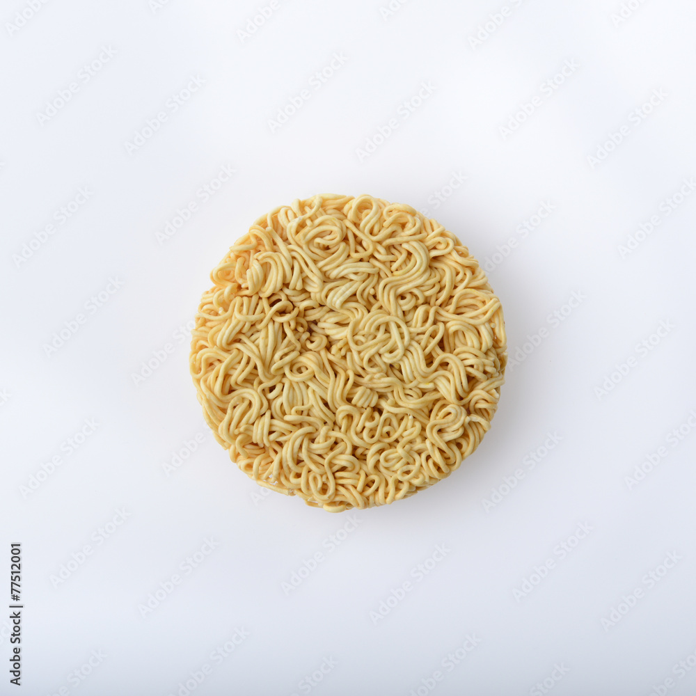Instant noodles on white background Instant noodles on white background