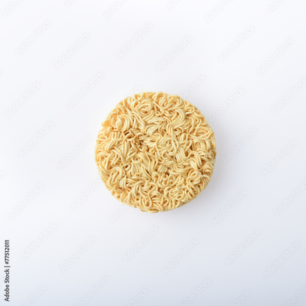 Instant noodles on white background Instant noodles on white background