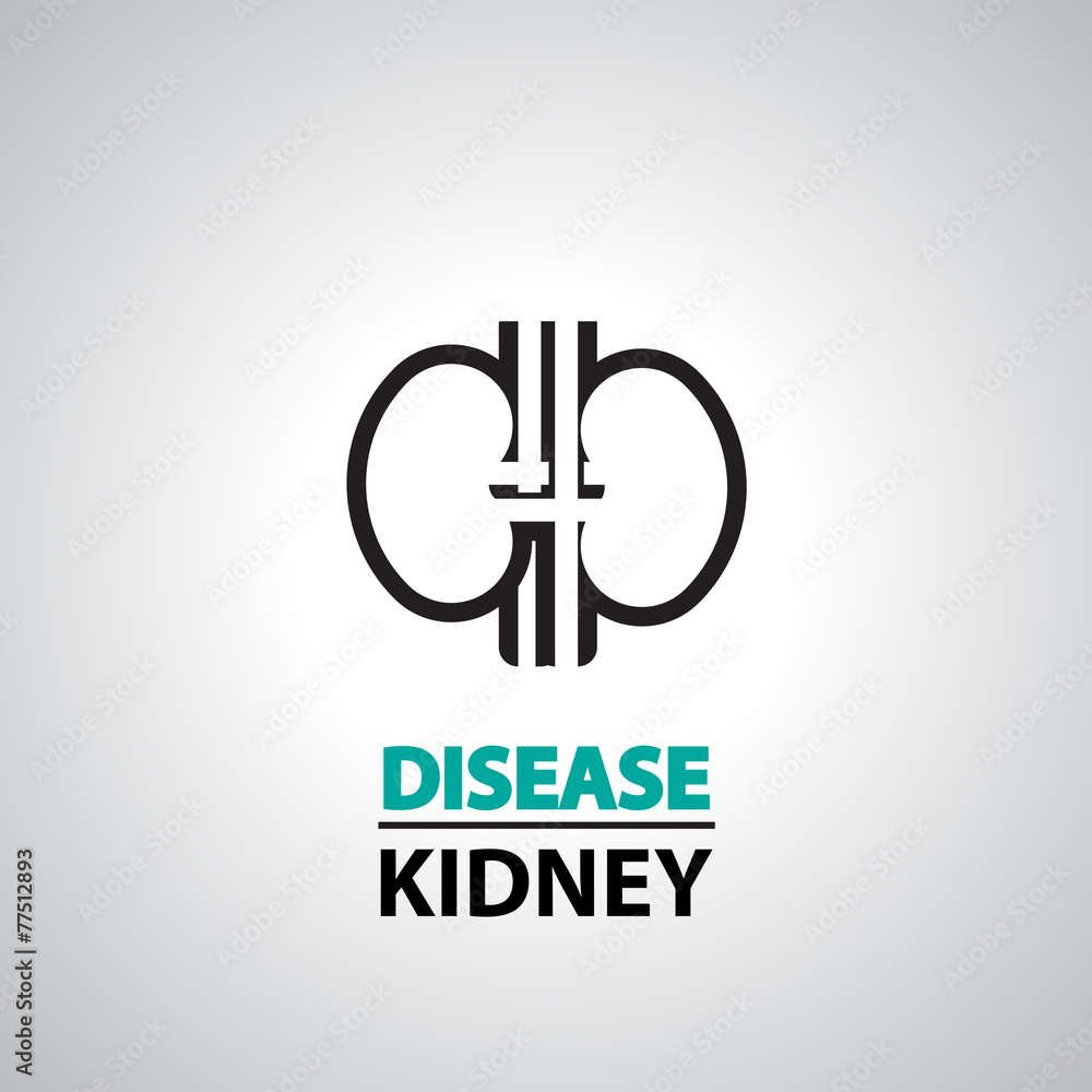 Obraz premium kidney icon and symbol