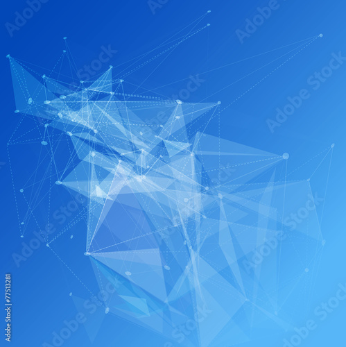 Abstract mesh tech background futuristic design, vector