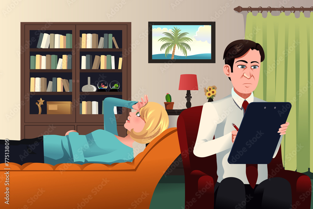 Fototapeta premium Psychiatrist working with a patient