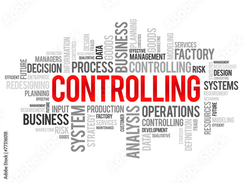Controlling word cloud, business concept