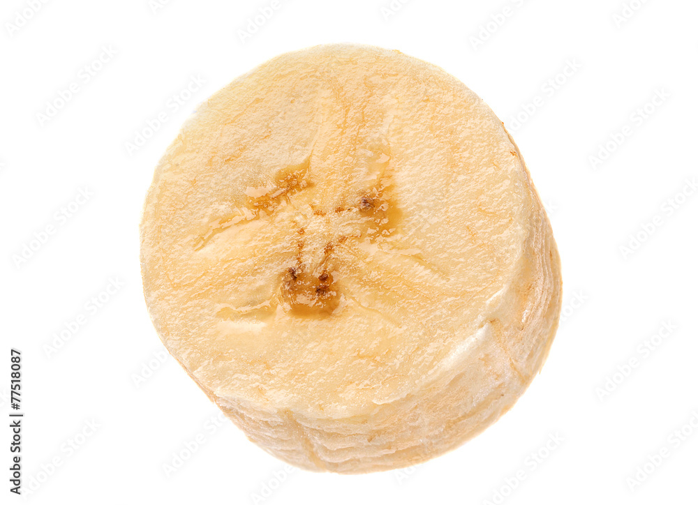Fototapeta premium Banana slice closeup