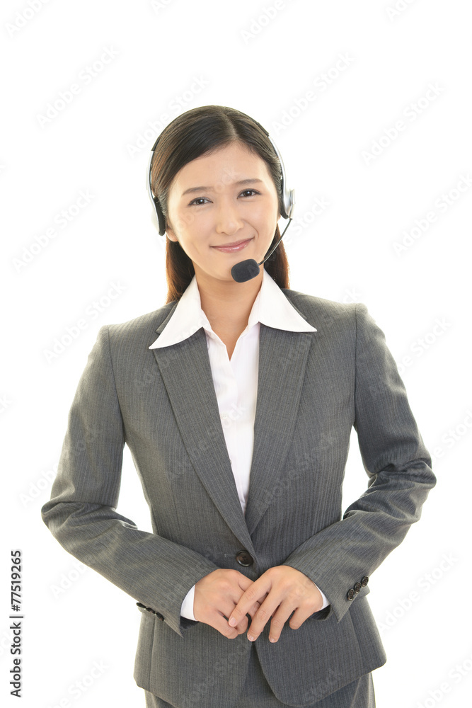 笑顔のオペレーター