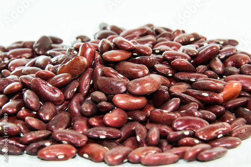 Photos of lentils on a white background.