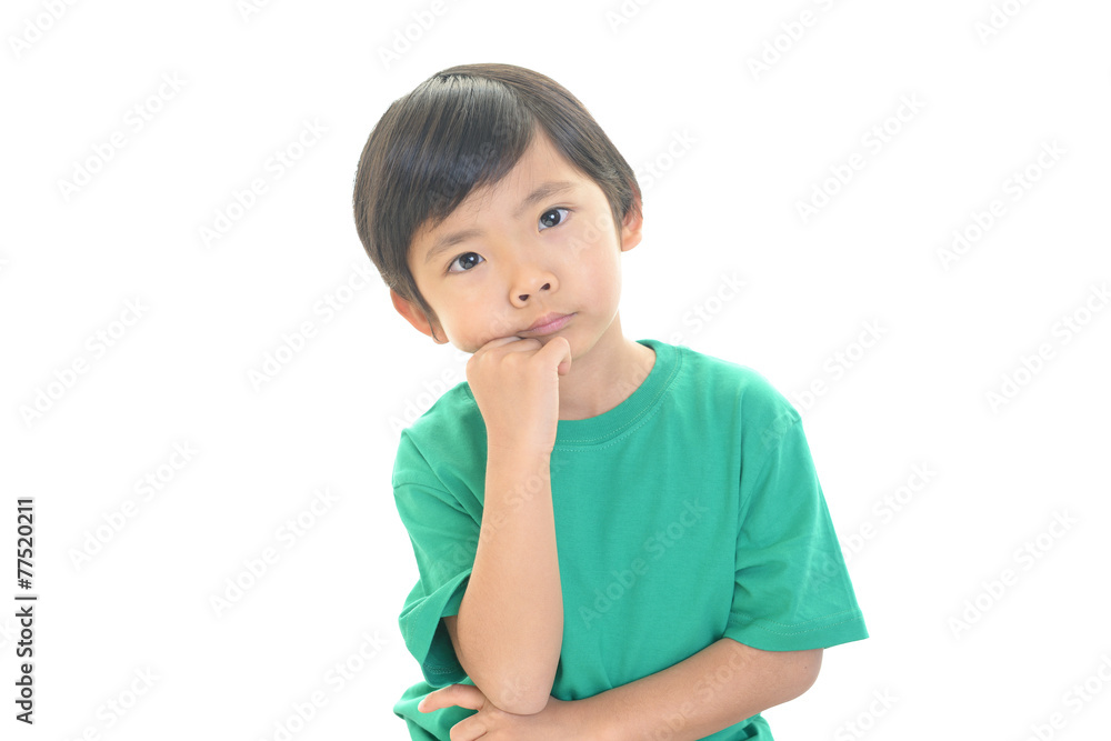 悩む男の子 悩む男の子