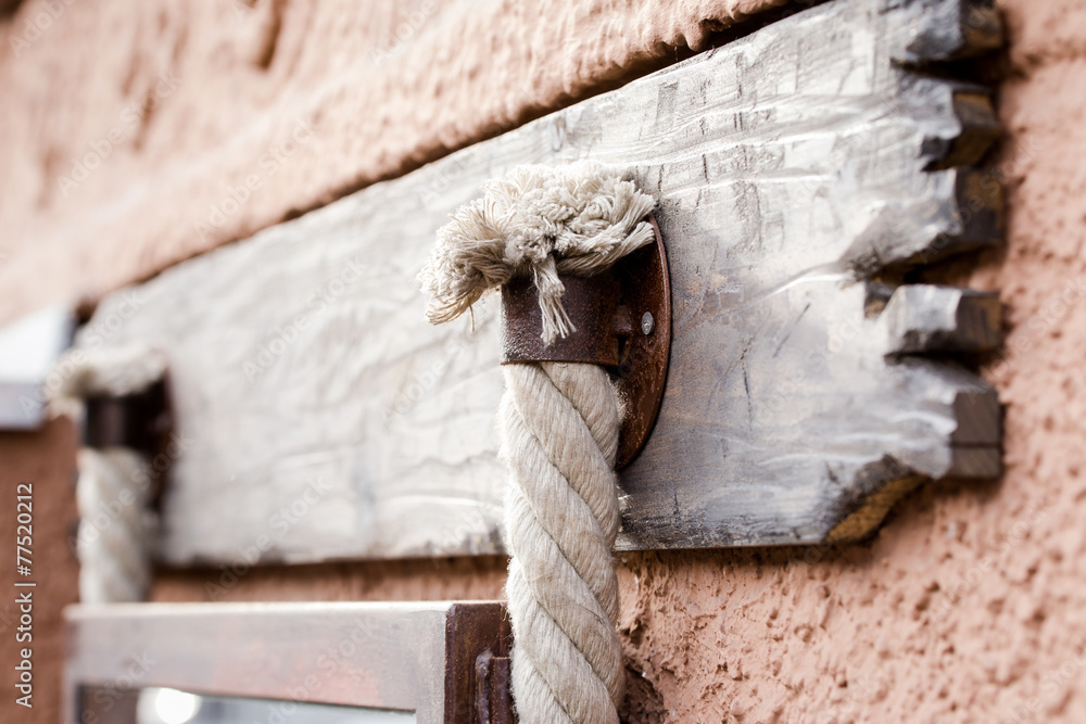 Obraz premium a ship rope on the wall