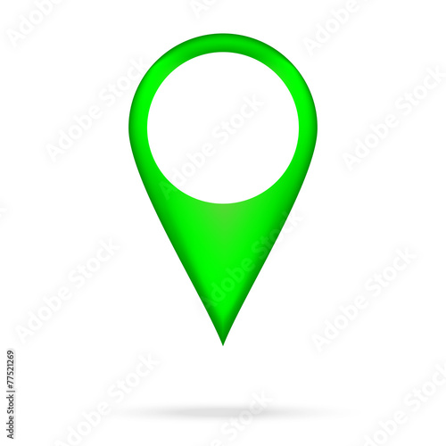 Pointer icon with shadow