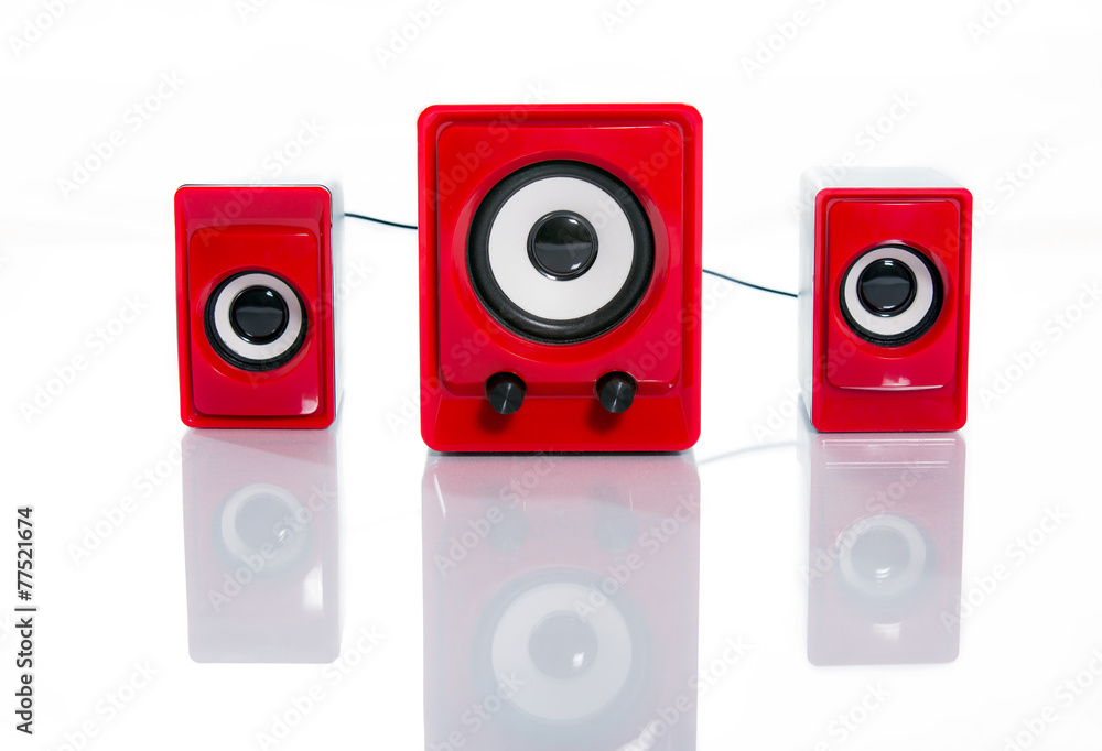 Speakers isolated on white background Speakers isolated on white background