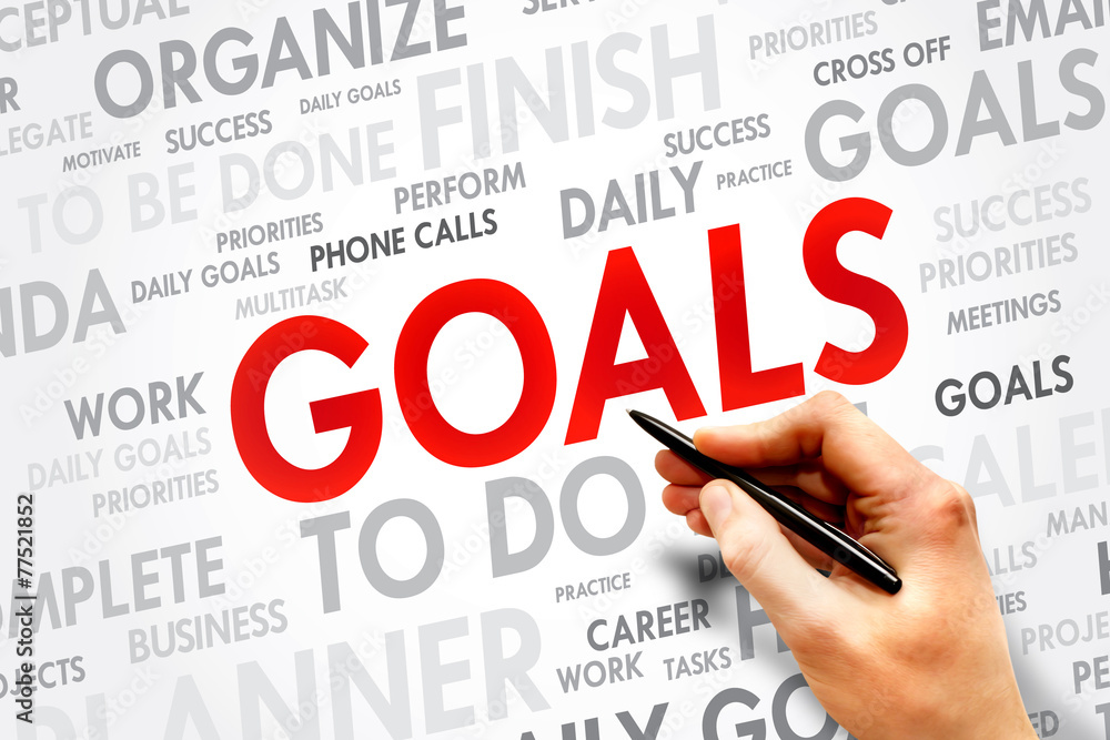 GOALS word cloud, business concept GOALS word cloud, business concept