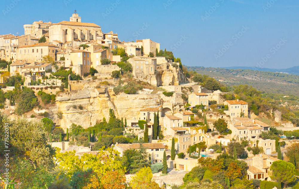 Obraz premium village perché de Gordes, Vaucluse, France