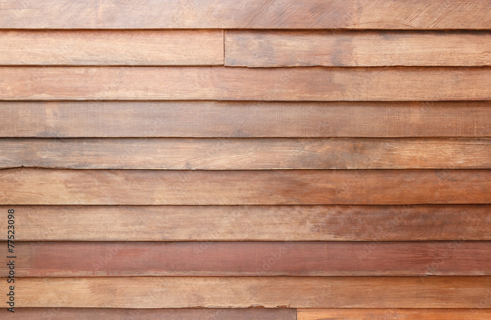 Fototapeta premium Brown wooden plank wall background