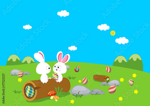 easter bunny eggs