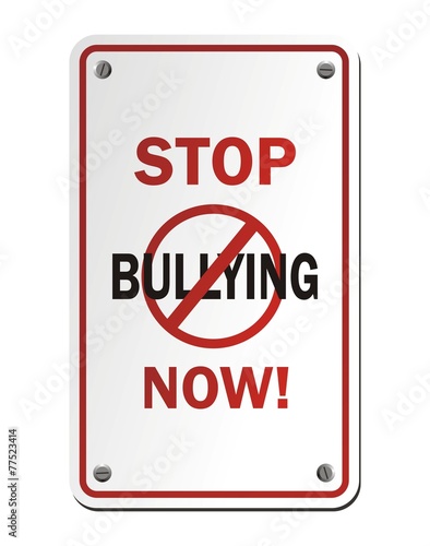 stop bullying now signs