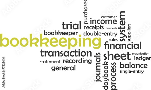 word cloud - bookkeeping