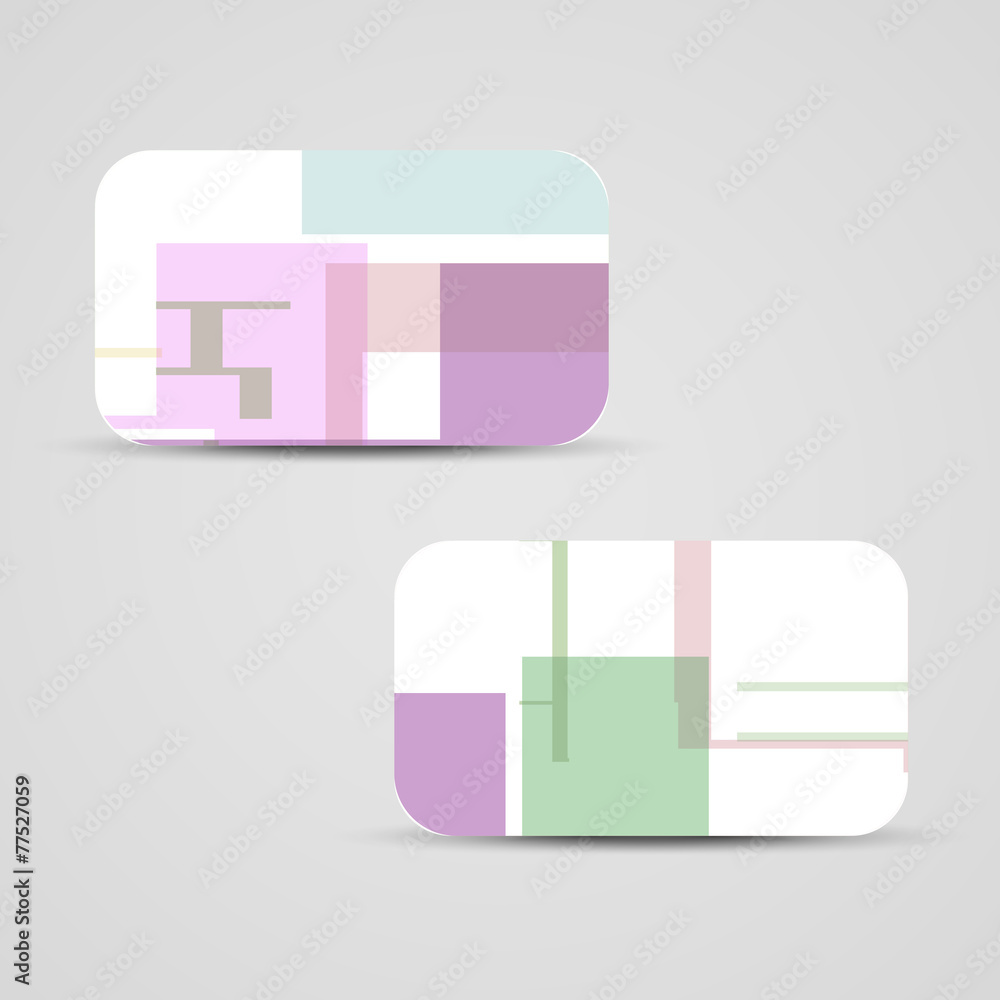 Vector business-card  set for your design