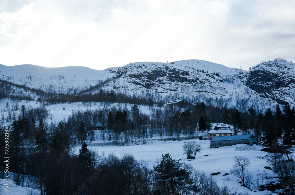 Winterlandschaft in Norwegen 