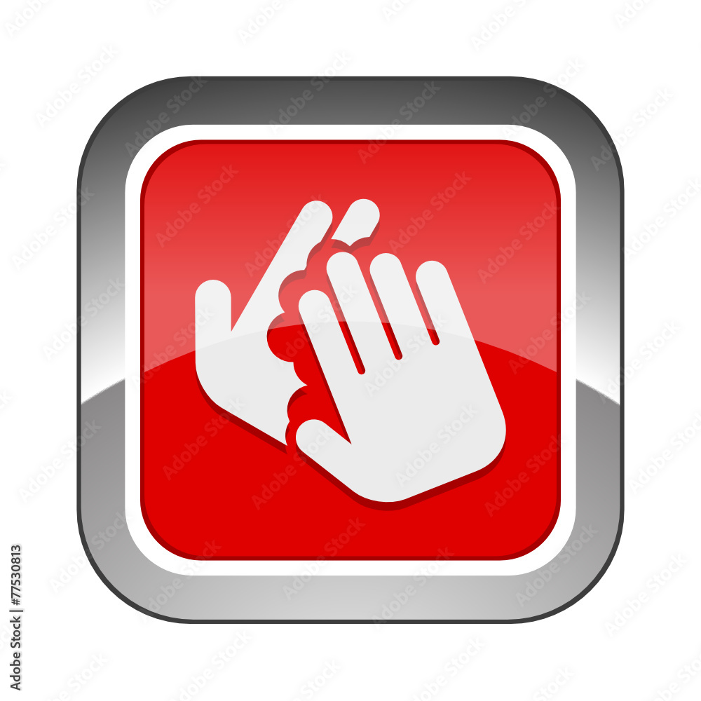 Chrome Square Button Chrome Square Button