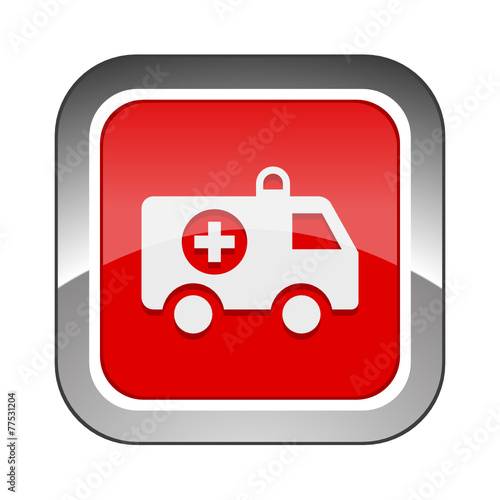 Chrome Square Button