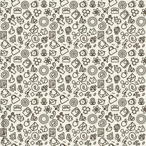 Seamless texture with badges