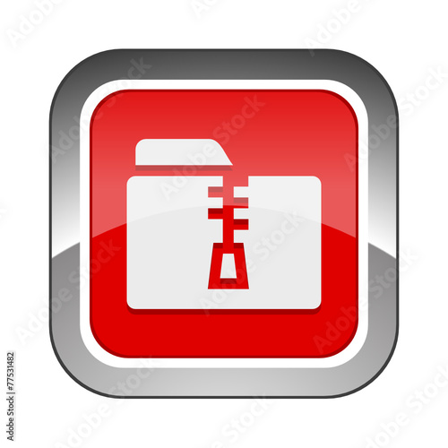Chrome Square Button