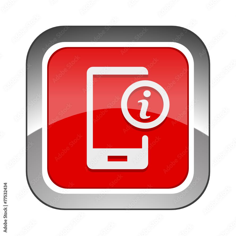 Chrome Square Button Chrome Square Button