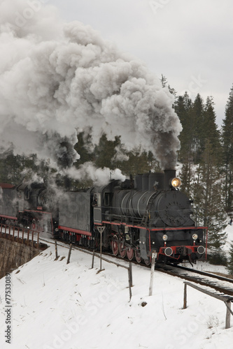 Old steam train