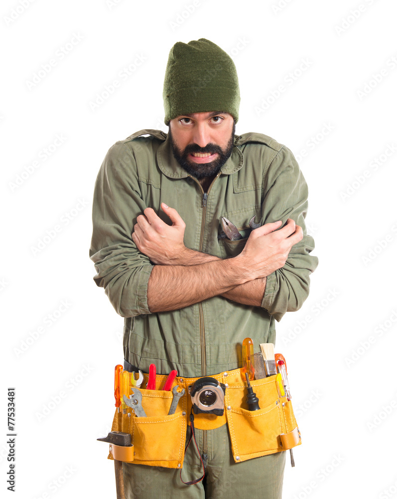 mechanic freezing over white mechanic freezing over white