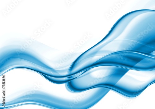 Bright blue waves abstract background