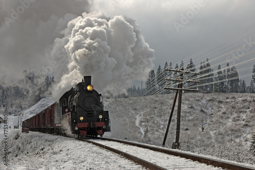 Obraz na płótnie Old steam train