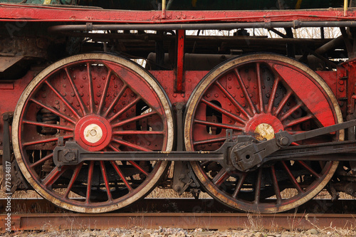 Wheels steam train