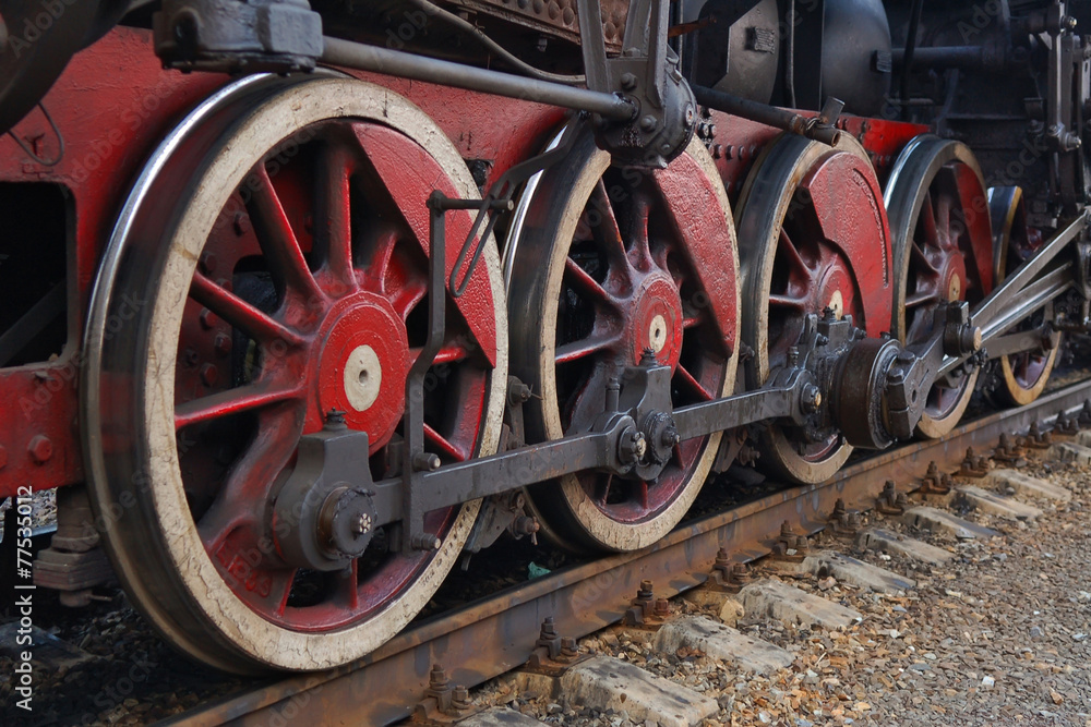 Wheels steam train