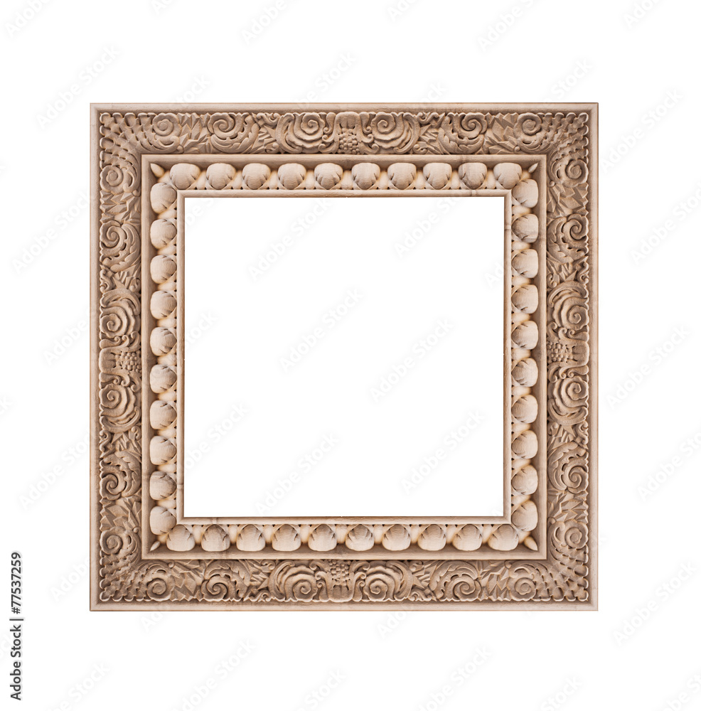 frame isolated on a white background stone