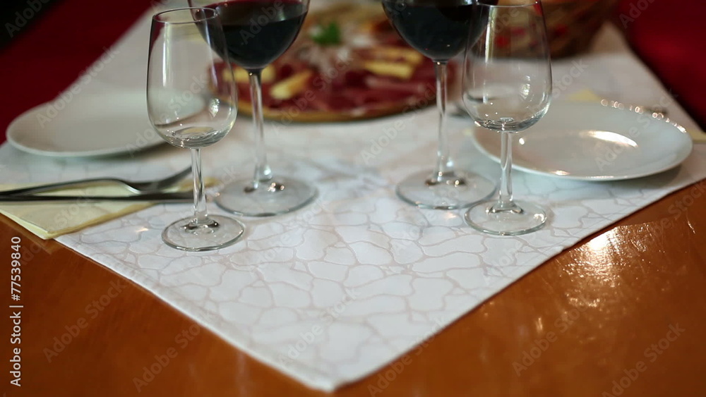 Shot of a prepared table for dinner Shot of a prepared table for dinner