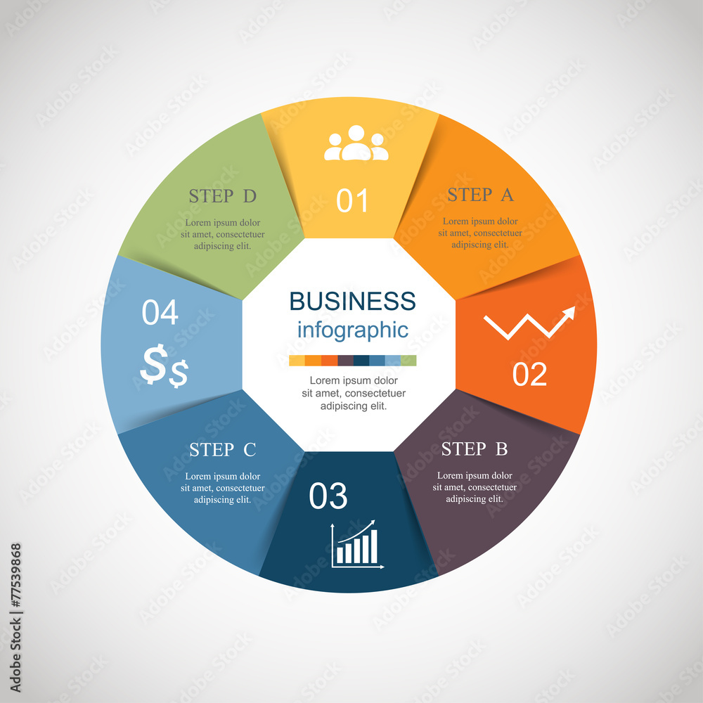 Vector circle infographic Vector circle infographic