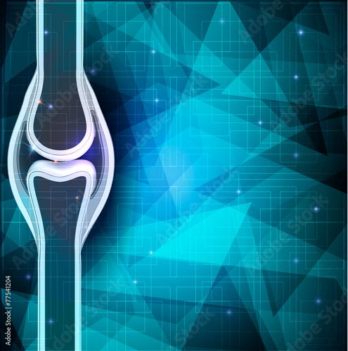 Human joint anatomy abstract background.