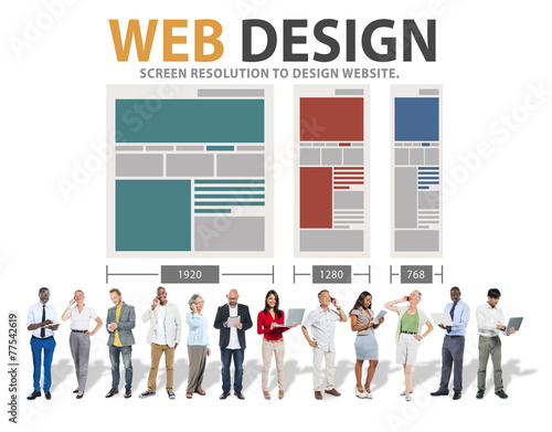 Web Design Network Website Ideas Media Information Concept