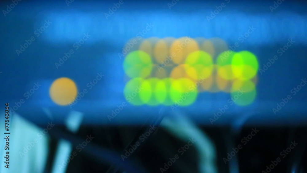 LED lighting status on network equipment LED lighting status on network equipment