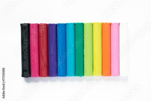 Plasticine isolated
