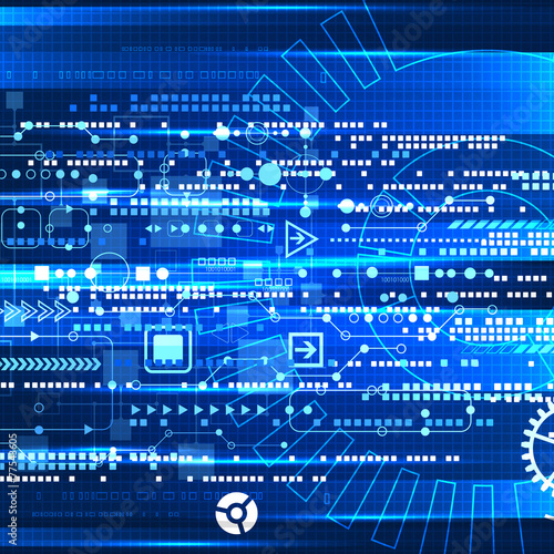 Abstract engineering future technology background.