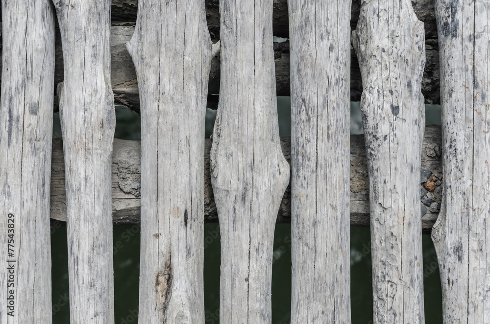 Fototapeta premium Old wooden wall made for a background