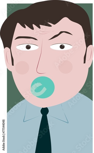 Man with dummy